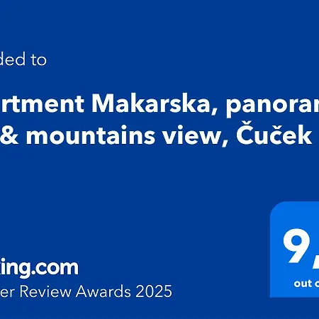 Apartment Makarska, Panoramic Sea & Mountains View, Cucek Makarska