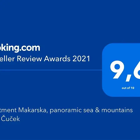 Apartmán Makarska, Panoramic Sea & Mountains View, Cucek Makarská