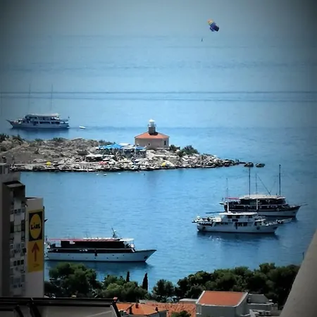 Makarska, Panoramic Sea & Mountains View, Cucek Apartmán
