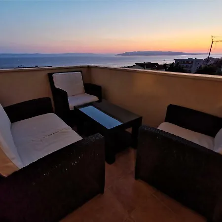 Makarska, Panoramic Sea & Mountains View, Cucek Apartmán